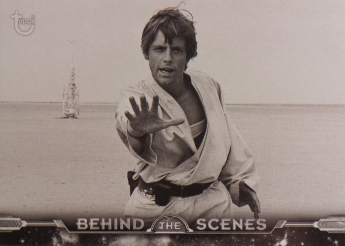 Mark in Tunisia Star Wars A New Hope Black and White Topps Behind The Scenes